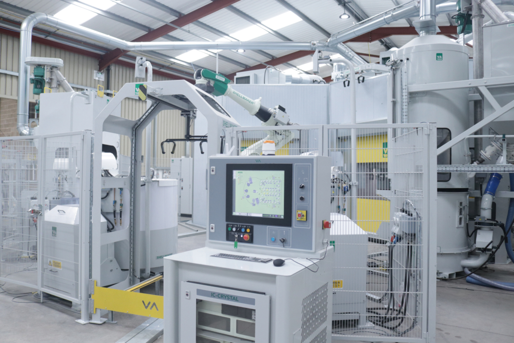 Shellroom equipment for shell-making, manufactured by VA Technology