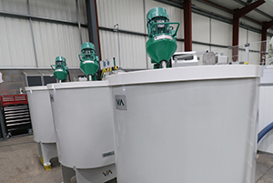 Cerramix slurry preparation equipment for investment casting.